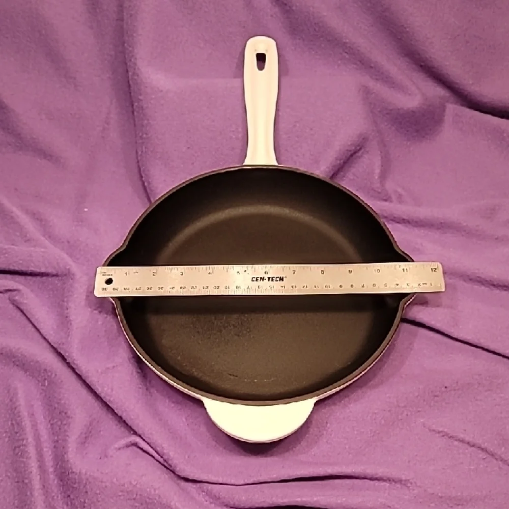 0705. inspired home Bel Fer White Enameled Cast Iron 10.25